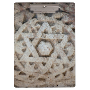 Porte-bloc Ancienne étoile de David sculptée, Israël