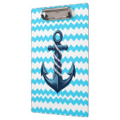 Porte-bloc Ancrage bleu avec vagues bleues (Gauche)