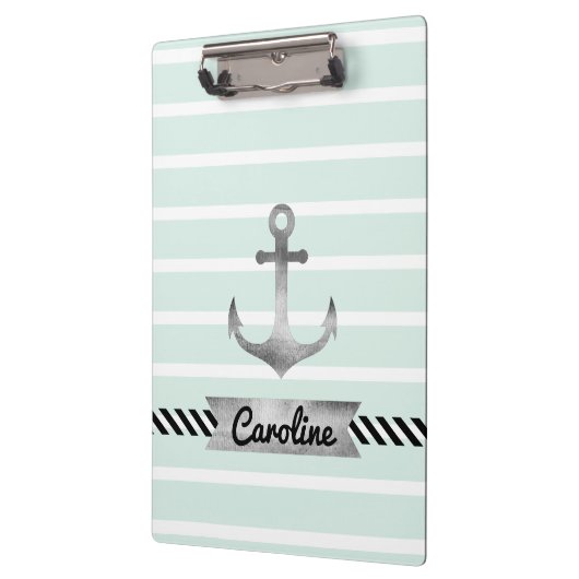 Porte-bloc Ancre de couleur marine (Gauche)