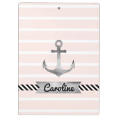 Porte-bloc Ancre de couleur marine rose (Dos)