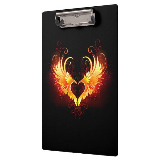 Porte-bloc Angel Fire Heart with Wings (Gauche)