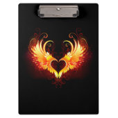 Porte-bloc Angel Fire Heart with Wings (Devant)