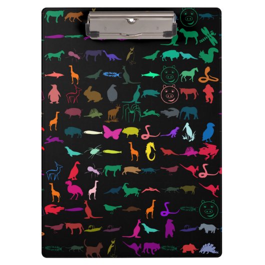 Porte-bloc Animaux colorés Motif (Devant)