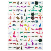 Porte-bloc Animaux colorés Motif #3 (Dos)