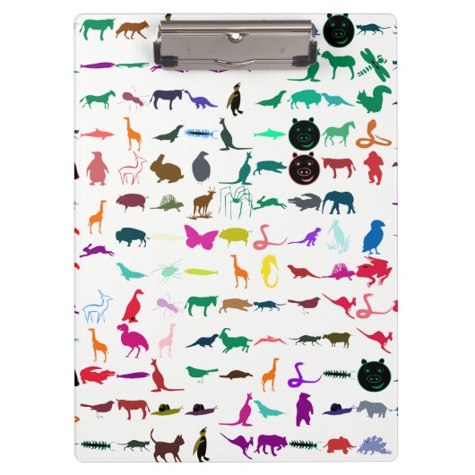 Porte-bloc Animaux colorés Motif #3 (Devant)