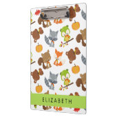 Porte-bloc Animaux de forêt, Animaux de forêt, Votre nom (Gauche)