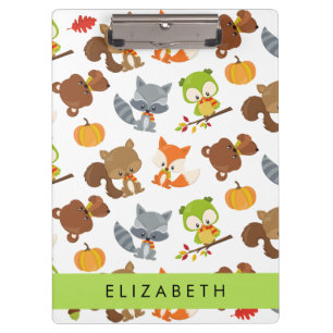 Porte-bloc Animaux de forêt, Animaux de forêt, Votre nom