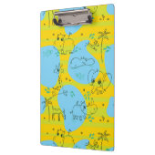 Porte-bloc Animaux jouant l'arrière - plan de motif de bébé (Gauche)