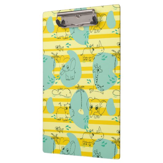 Porte-bloc Animaux mignons jouant avec de l'eau 2 (Gauche)