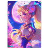 Porte-bloc Animée fille générée par Ai (Dos)