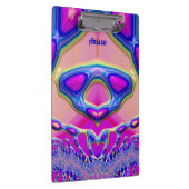 Porte-bloc ANISSA ~ BIZARRE 3D! ~ Rose bleu vert original (Swatch)
