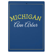 Porte-bloc Ann Arbor Michigan Blue and Maize (Dos)
