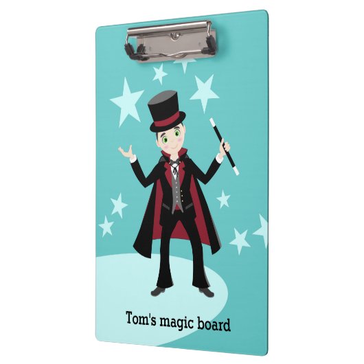 Porte-bloc Anniversaire de enfant magicien (Gauche)