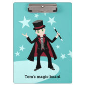 Porte-bloc Anniversaire de enfant magicien (Devant)