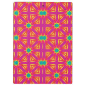 Porte-bloc ANTHEA ~ Design jaune, bleu, rouge et rose (Dos)