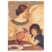 Porte-bloc Antique française au chocolat (Dos)