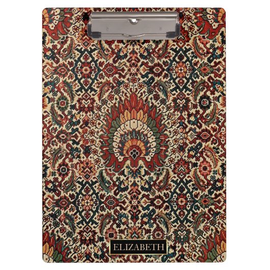 Porte-bloc Antique Oriental Turc Tapis Perse Nom du tapis (Devant)