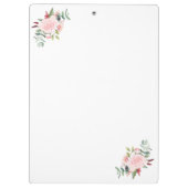 Porte-bloc Appréciation de l'enseignant Floral Personnalisé (Dos)