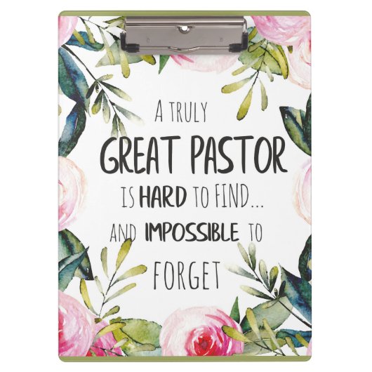 Porte-bloc Appréciation du pasteur Cadeau (Devant)