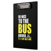 Porte-bloc Appréciez Le Bus Conduit Par Bus Omnibus (Gauche)