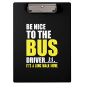 Porte-bloc Appréciez Le Bus Conduit Par Bus Omnibus (Devant)