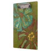 Porte-bloc Aqua et Fleurs orange brûlées sur Arrière - plan v (Gauche)