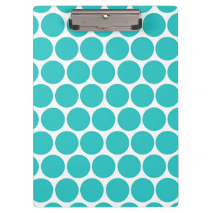 PORTE-BLOC AQUA VERT MODERNE, POIS BLANCS