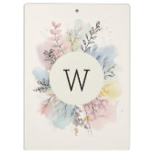 Porte-bloc Aquarelle Botanique Personnalisée (Dos)