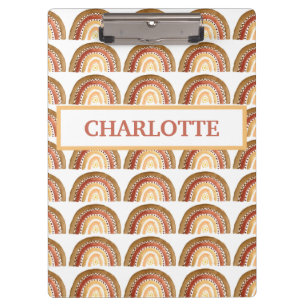 Porte-bloc Aquarelle Cute Boho Pastel Enfants Girl Arc-en-cie