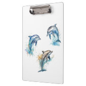 Porte-bloc Aquarelle Dolphin Trio (Gauche)
