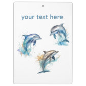 Porte-bloc Aquarelle Dolphin Trio (Dos)