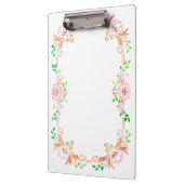 Porte-bloc Aquarelle florale chic (Gauche)