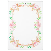 Porte-bloc Aquarelle florale chic (Dos)
