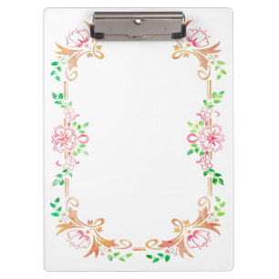 Porte-bloc Aquarelle florale chic