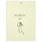 Porte-bloc Aquarelle florale en violet Artwork rétro strié (Dos)