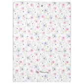 Porte-bloc Aquarelle florale moderne (Dos)