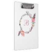 Porte-bloc Aquarelle florale moderne blanc (Swatch)