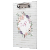 Porte-bloc Aquarelle florale moderne Bois blanc (Gauche)