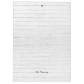 Porte-bloc Aquarelle florale moderne Bois blanc (Dos)