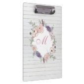 Porte-bloc Aquarelle florale moderne Bois blanc (Swatch)