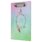 Porte-bloc Aquarelle florale moderne rose floral (Gauche)