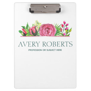 Porte-bloc Aquarelle Florale professionnelle moderne