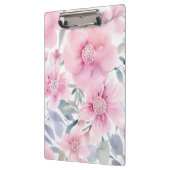Porte-bloc Aquarelle florale rose  (Gauche)