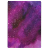 Porte-bloc Aquarelle Galaxies rose violet (Dos)