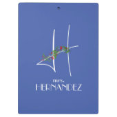 Porte-bloc Aquarelle initiale H (Dos)