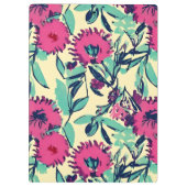 Porte-bloc Aquarelle inspirée rose + vert Botanique Floral (Dos)