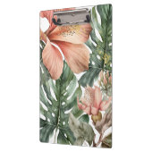 Porte-bloc Aquarelle Jungle Pêche Florale Vert Or Splash (Gauche)