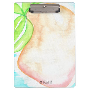 Porte-bloc Aquarelle Mango main peint Tropical