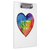 Porte-bloc Aquarelle mignonne Coeur arc-en-ciel (Swatch)