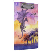 Porte-bloc Aquarelle mignonne violet magique Dragon volant (Swatch)